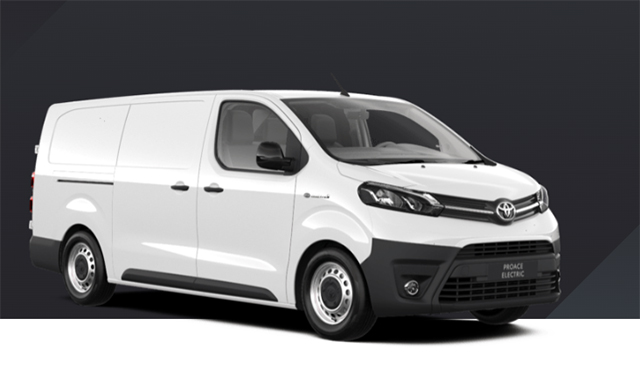 Elektro-Van Toyota Proace Electric Comfort L2 75kWh liefert täglich in der City