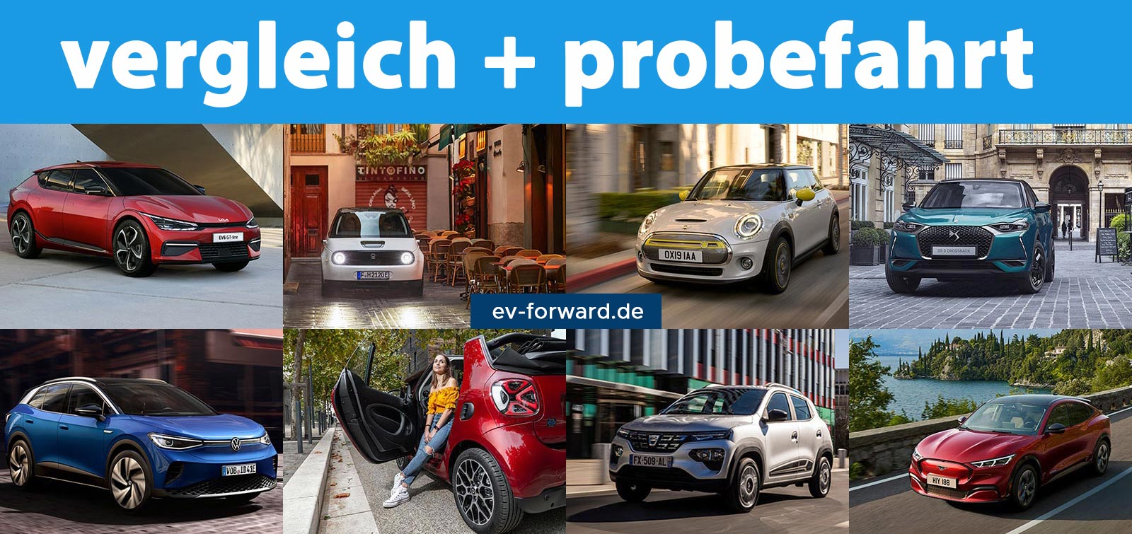 Elektroautos im Vergleich www.ev-forward.de
