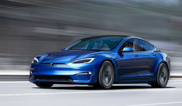 Elektroauto Tesla Model S Plaid schiesst mit 2,1 Sekunde auf 100 kmh
