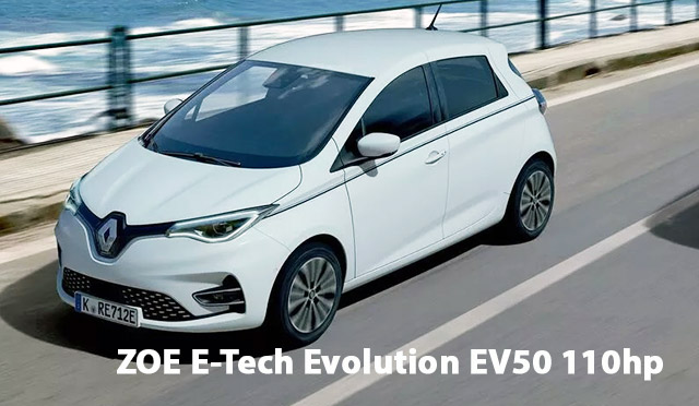 Elektroauto Renault ZOE E-Tech Evolution EV50 110hp ist ein gern gekauftes Modell in 2021
